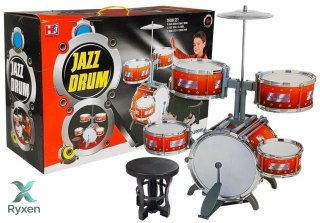 Duża Perkusja 5 Bębnów Talerz Instrument Dziecięcy