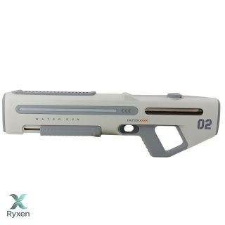 Elektryczny Automatyczny Karabin Pistolet Na Wodę Biało Szary 1000ml 61cm