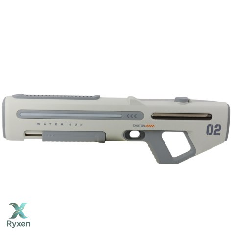 Elektryczny Automatyczny Karabin Pistolet Na Wodę Biało Szary 1000ml 61cm