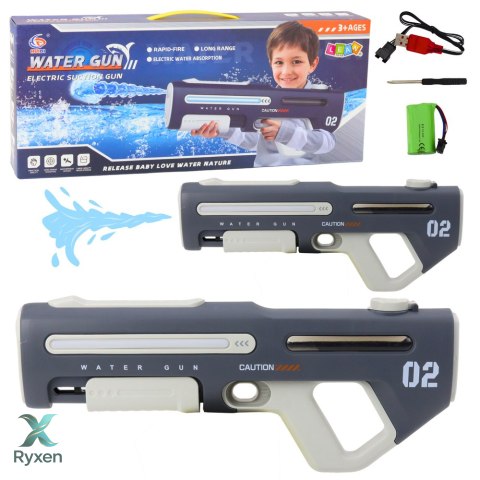 Elektryczny Automatyczny Pistolet Karabin Na Wodę Szary 42cm
