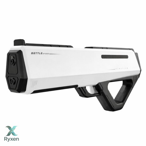 Elektryczny Pistolet Karabin Broń Na Wodę Biały Zasięg 12m 400ml