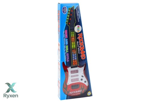 Gitara Elektryczna Dla Dzieci Światła Melodie Czerwona