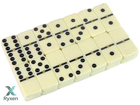 Gra Logiczna Domino Drewniane Opakowanie 28 Elementów