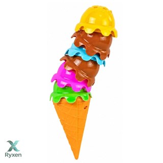 Gra Zabawa Zręcznościowa Lody w Wafelku Wieża Piramidka Gałki Lodów