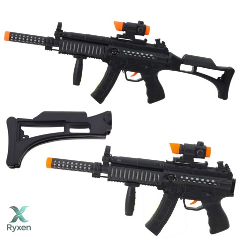 Karabin Maszynowy Zabawkowy Światła Dźwięki Czarny 62cm