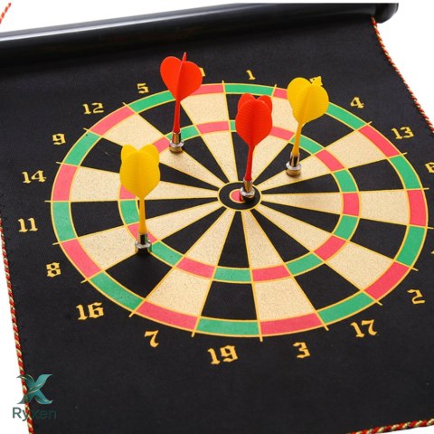 Magnetyczna Tarcza Do Rzutek Dwustronna Zestaw Gra Zręcznościowa Dart Tuba