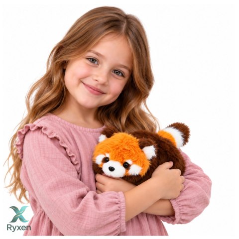 Mała Pluszowa Panda Czerwona Przytulanka Maskotka Rudawo-Brązowa 16 cm