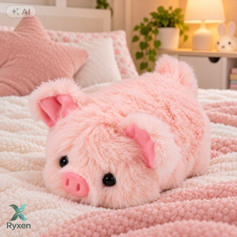 Mała Pluszowa Świnka Przytulanka Maskotka Zwierzątko Różowa 16 cm