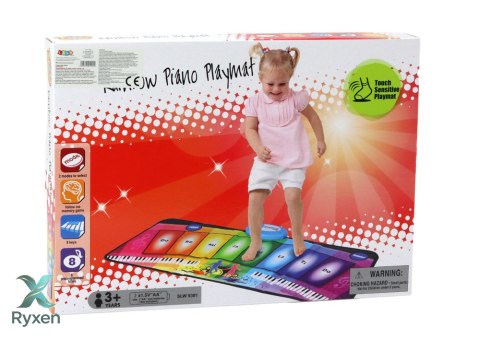 Mata Muzyczna Taneczna Edukacyjna Pianinko Tęczowe