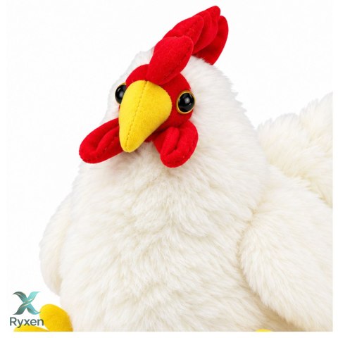 Pluszowa Kura Maskotka Przytulanka Miękka Puszysta Biała 40 cm