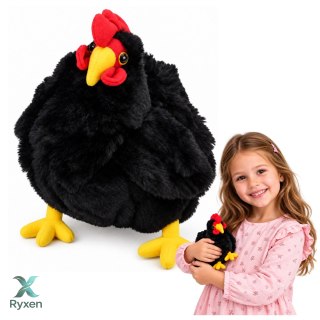 Pluszowa Kura Maskotka Przytulanka Miękka Puszysta Czarna 20 cm