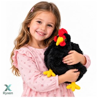 Pluszowa Kura Maskotka Przytulanka Miękka Puszysta Czarna 30 cm