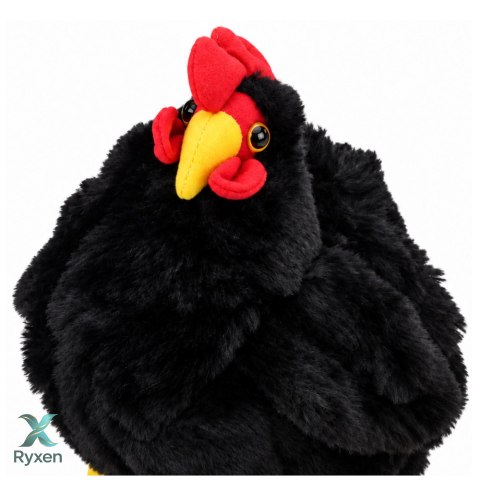 Pluszowa Kura Maskotka Przytulanka Miękka Puszysta Czarna 30 cm