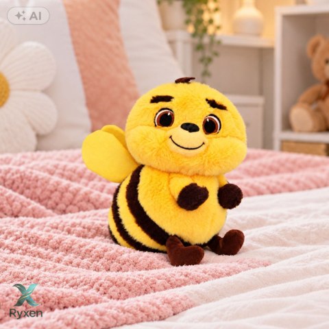 Pluszowa Pszczółka Maskotka Przytulanka Miękka Pszczoła Żółta 25 cm