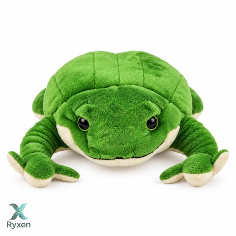 Pluszowa Żabka Maskotka Przytulanka Miękka Żaba Obciążeniowa Zielona 26 cm