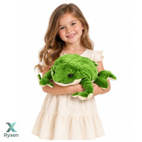 Pluszowa Żabka Maskotka Przytulanka Miękka Żaba Obciążeniowa Zielona 58 cm