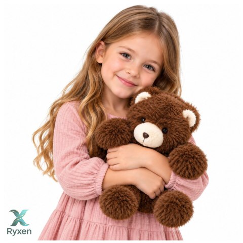 Pluszowy Niedźwiedź Przytulanka Maskotka Obciążeniowy Brązowy 30cm