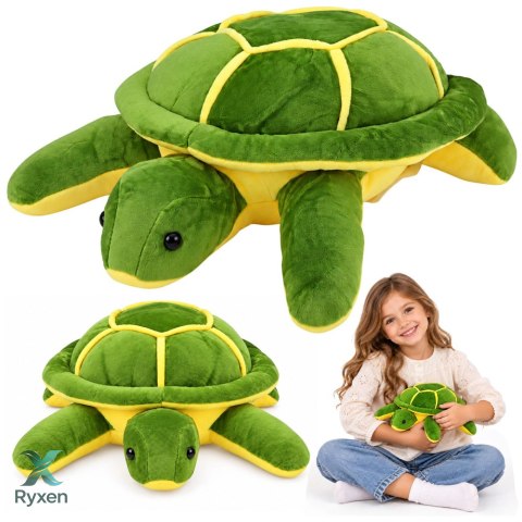 Pluszowy Żółw Maskotka Przytulanka Miękki Żółto-Zielony 23cm