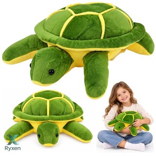 Pluszowy Żółw Maskotka Przytulanka Miękki Żółto-Zielony 33cm