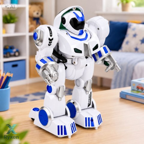 Robot Interaktywny 2w1 Zdalnie Sterowany Auto Taniec Odcisk Palca LED K4