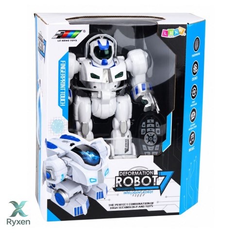Robot Interaktywny 2w1 Zdalnie Sterowany Auto Taniec Odcisk Palca LED K4
