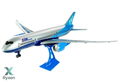 Samolot Pasażerski Air Super 787 Napęd Frykcyjny Stojak Ekspozycyjny 69cm