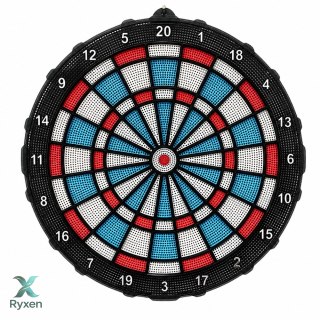 Tarcza Do Darta Soft Tip Rzutki Gra Zręcznościowa Towarzyska Zestaw 42,5 cm