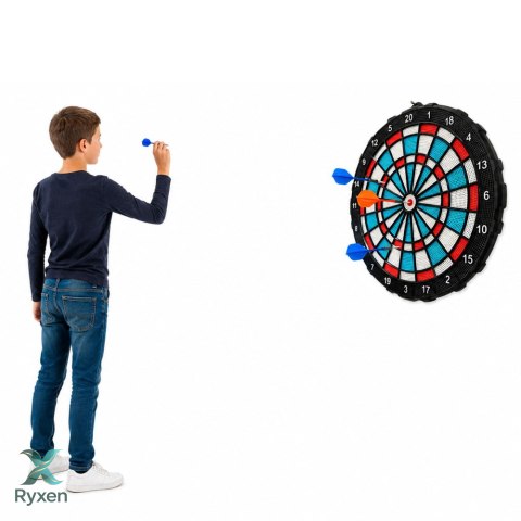 Tarcza Do Darta Soft Tip Rzutki Gra Zręcznościowa Towarzyska Zestaw 42,5 cm