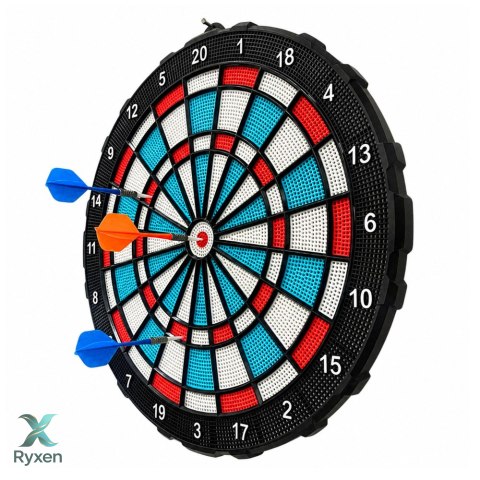 Tarcza Do Darta Soft Tip Rzutki Gra Zręcznościowa Towarzyska Zestaw 42,5 cm