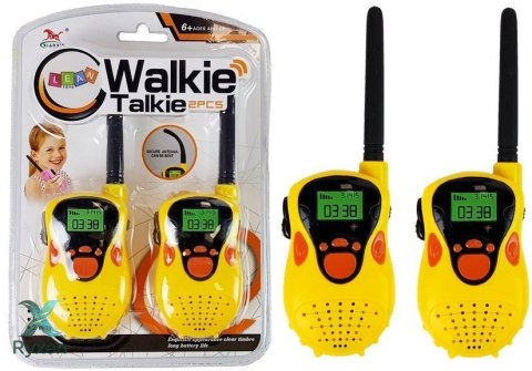 Walkie Talkie Krótkofalówki Zasięg 100 m Żółte Dla Dzieci