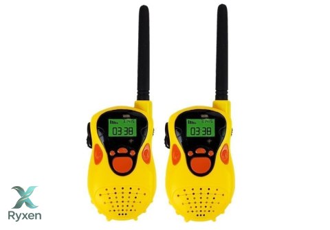 Walkie Talkie Krótkofalówki Zasięg 100 m Żółte Dla Dzieci