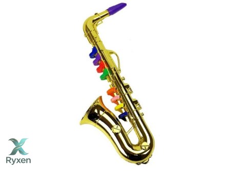 Zabawkowy Saksofon instrument w kolorze złotym