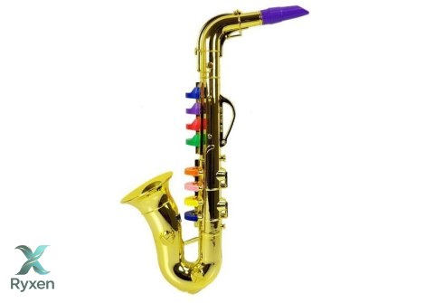 Zabawkowy Saksofon instrument w kolorze złotym