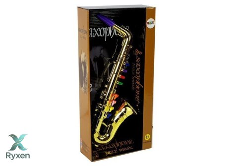 Zabawkowy Saksofon instrument w kolorze złotym