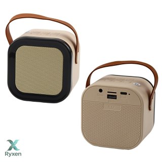 Zestaw Karaoke Głośnik Mikrofon Bezprzewodowy K12 RGB Bluetooth Beżowy