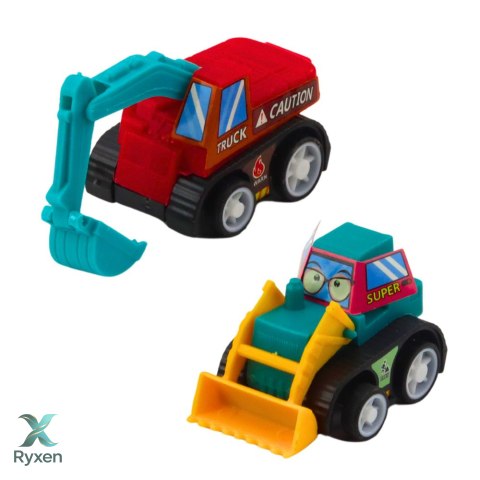 Zestaw Mini Autka Budowlane Z Napędem W Torebce 6szt.