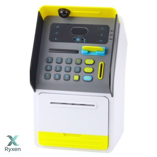 Bankomat Sejf Skarbonka Kod PIN Karta Bankomatowa Żółty