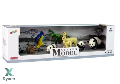 Figurka Zwierzęta Zestaw Papuga Panda