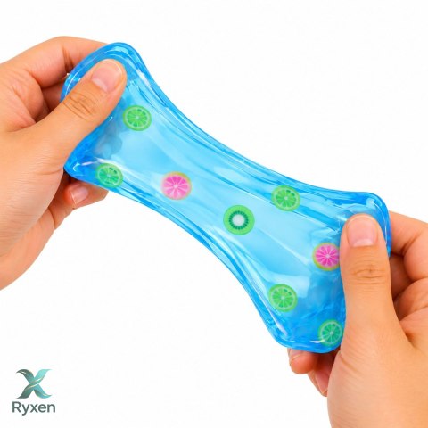 Gniotek Antystresowy Kostka Lodu Ice Cube Squishy Przezroczysty Owoce 5cm