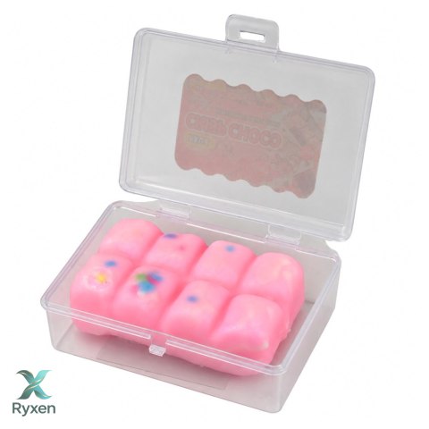 Gniotek Sensoryczny Chrupiąca Tabliczka Czekolady Pudełko Różowa 8cm