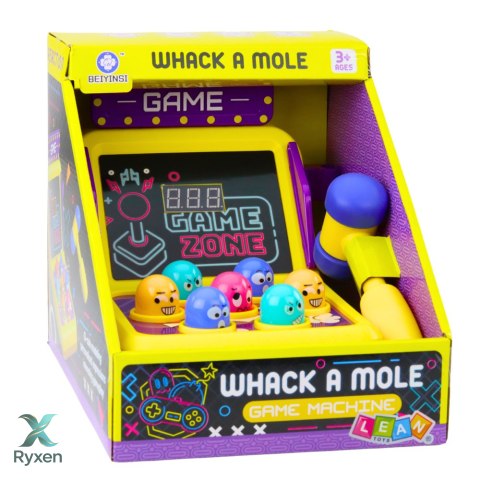 Gra Zręcznościowa Whack A Mole Automat Z Młotkiem Światła Dźwięki