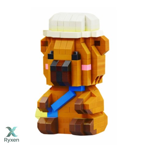 Klocki Konstrukcyjne Kapibara Figurka 3D 204 - 263 el.
