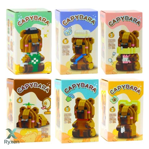 Klocki Konstrukcyjne Kapibara Figurka 3D 204 - 263 el.