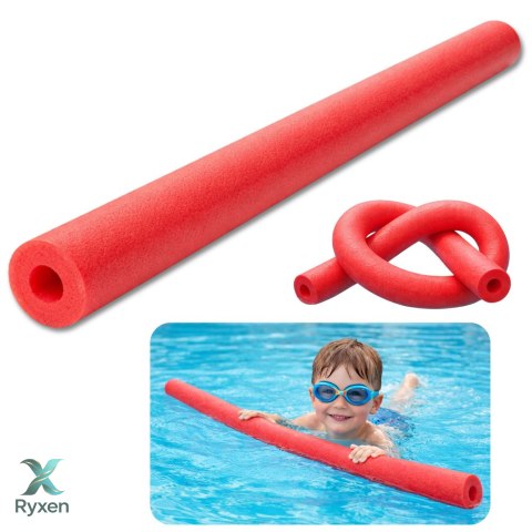 Makaron Piankowy Do Nauki Pływania Ćwiczeń Pianka Treningowa Czerwony 150 cm