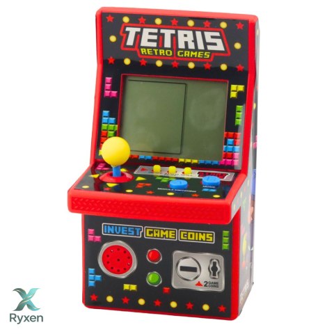 Mini Automat Do Gry Tetris Retro 49 Gier 1676 Poziomów Czerwony
