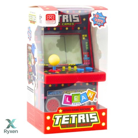 Mini Automat Do Gry Tetris Retro 49 Gier 1676 Poziomów Czerwony