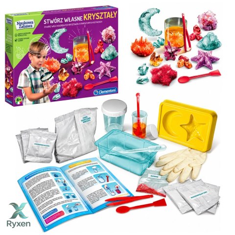 Naukowa Zabawa Zestaw Laboratorium Stwórz Własne Kryształy Język Polski Clementoni 50069