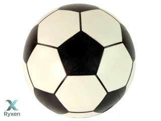 Piłka Biała Czarna Gumowa Duża 23 cm Lekka
