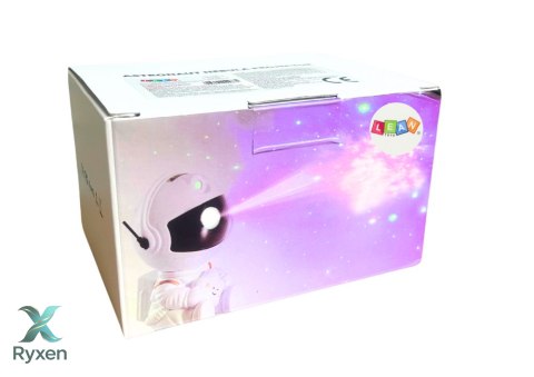 Projektor Astronauta Z Gwiazdą LED USB Pilot Sterujący