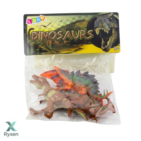 Zestaw Figurki Dinozaurów T-Rex Pteranodon Stegosaurus Parasaurolophus 4szt